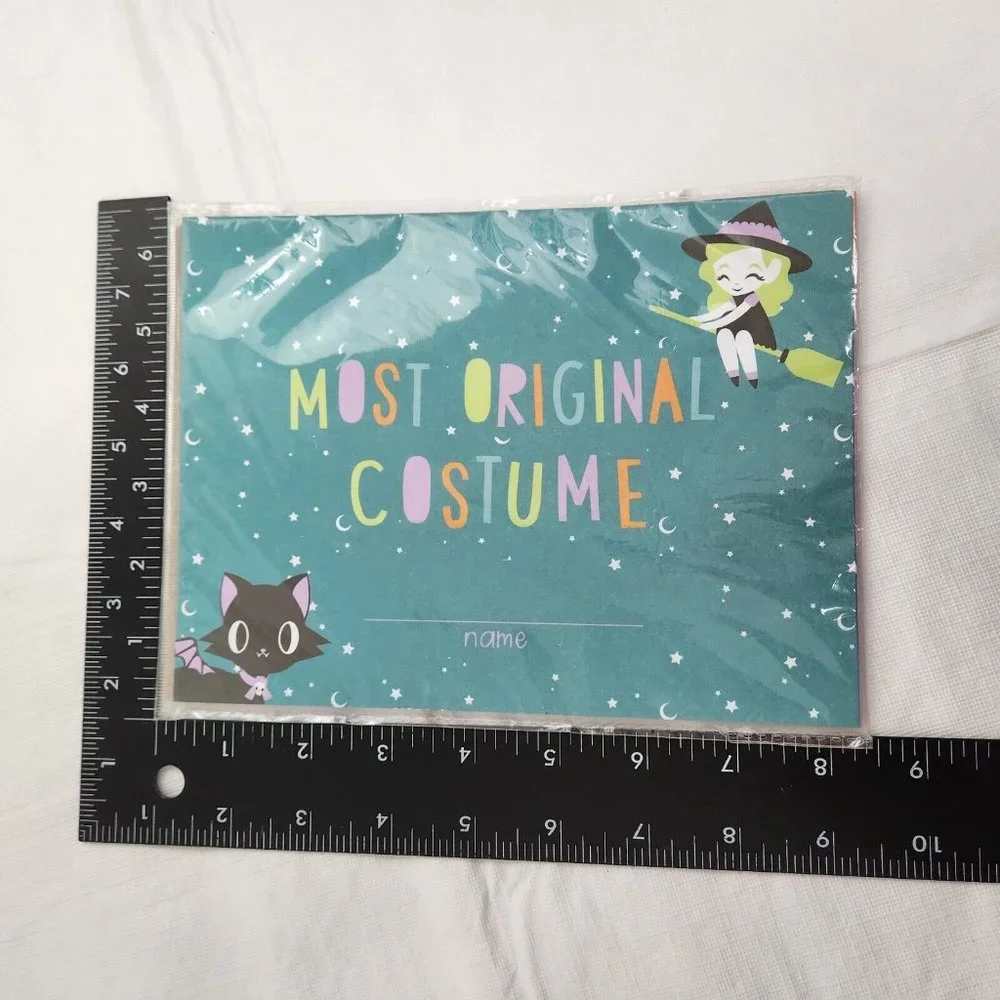 Halloween Costume Contest Awards Certificate 24 Pack Six Designs